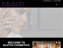 Tablet Screenshot of klutchcosmetics.com